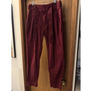 Polo By Ralph Lauren High Rise Retro Burgundy Pants Size 6
